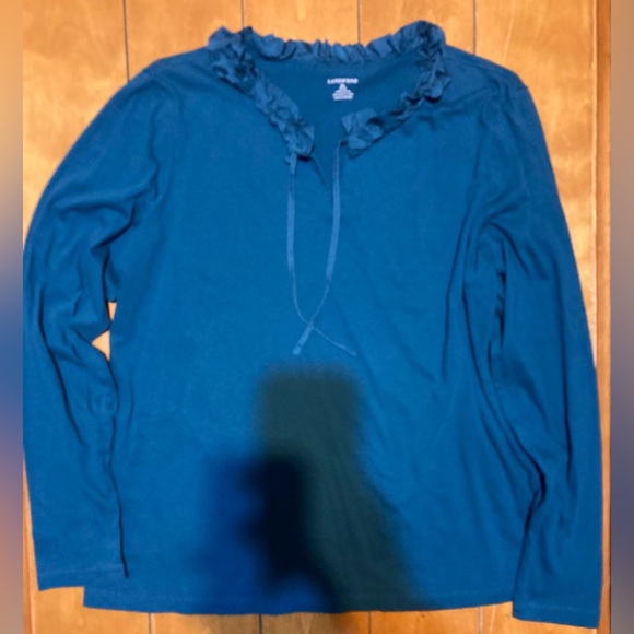 NWOT Ladies Size XL 18/20 Lands End Long sleeve Blouse - Picture 4 of 12